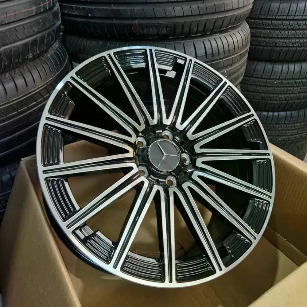 Llantas Deportivas Estilo Mercedes Multirradio Radial – Negro y Plata