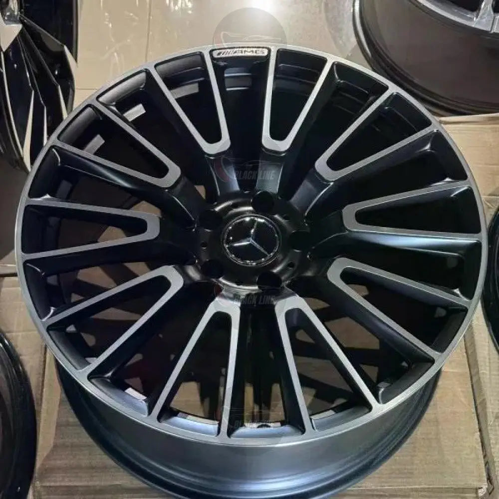 Llantas Deportivas Estilo Mercedes Multirradio Radial – Negro y Plata