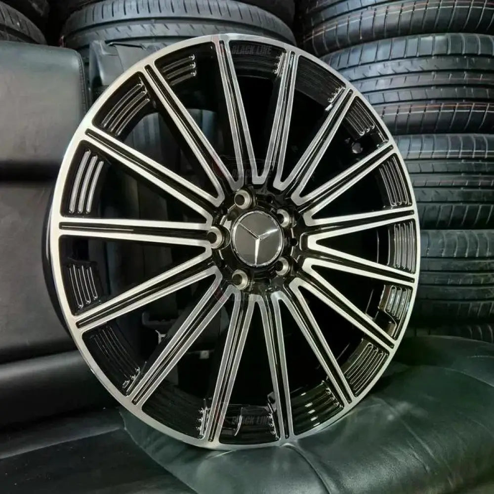 Llantas Deportivas Estilo Mercedes Multirradio Radial – Negro y Plata