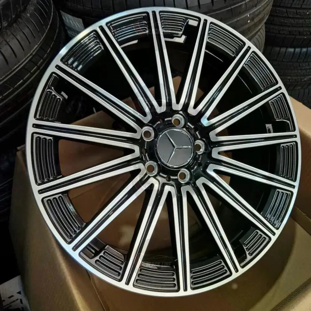 Llantas Deportivas Estilo Mercedes Multirradio Radial – Negro y Plata