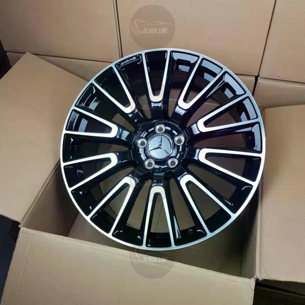Llantas Deportivas Estilo Mercedes Multirradio Radial – Negro y Plata