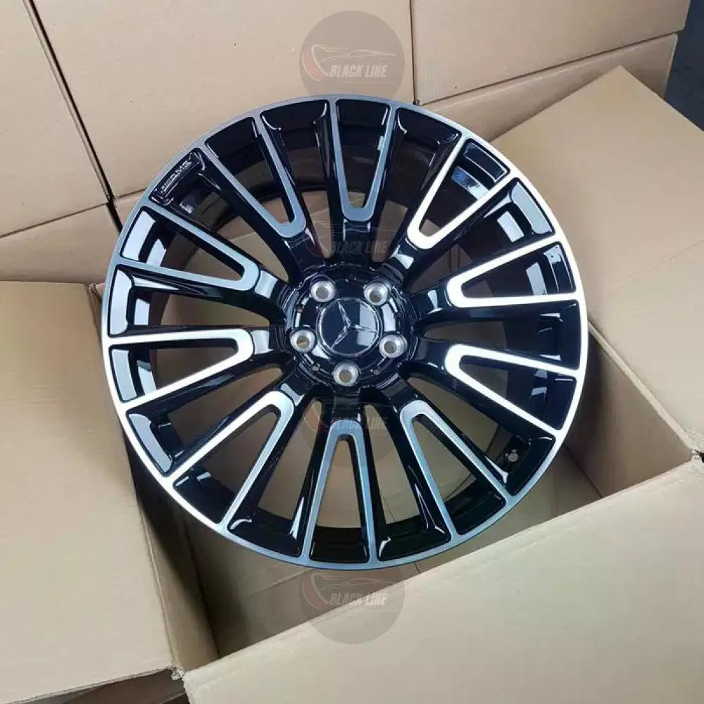 Llantas Deportivas Estilo Mercedes Multirradio Radial – Negro y Plata