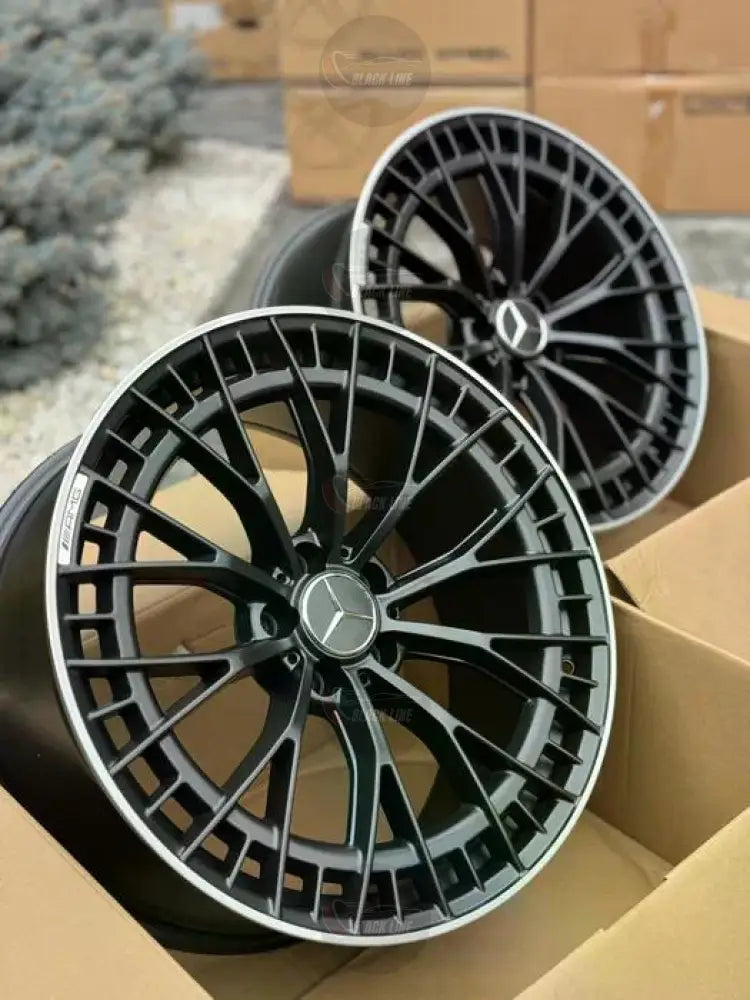Llantas Deportivas Estilo Mercedes Multirradio Radial – Negro y Plata