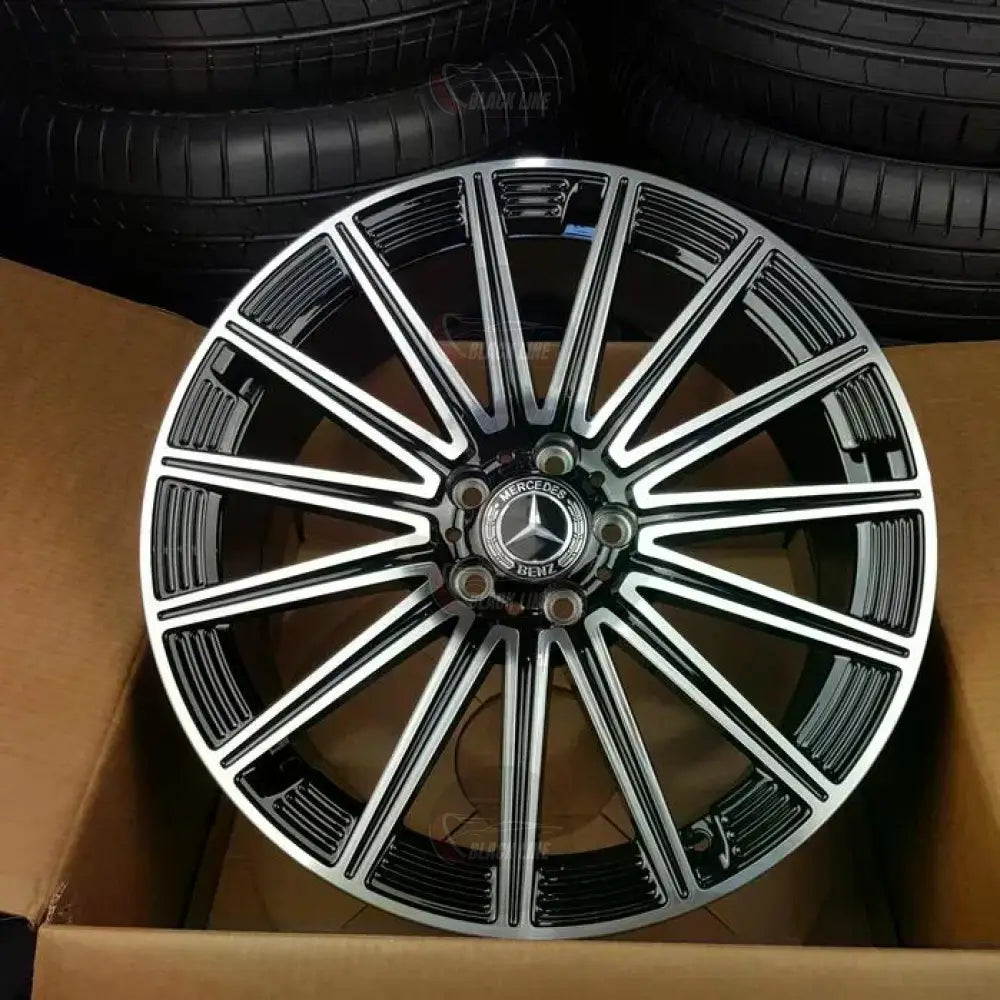 Llantas Deportivas Estilo Mercedes Multirradio Radial – Negro y Plata