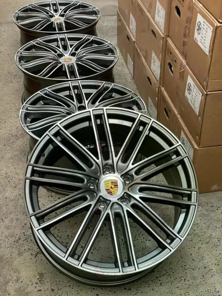 Llantas Deportivas Estilo Porsche Multirradio Fino – Gris Grafito