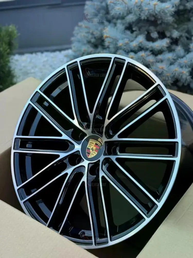 Llantas Deportivas Estilo Porsche Multirradio Fino – Negro y Plata