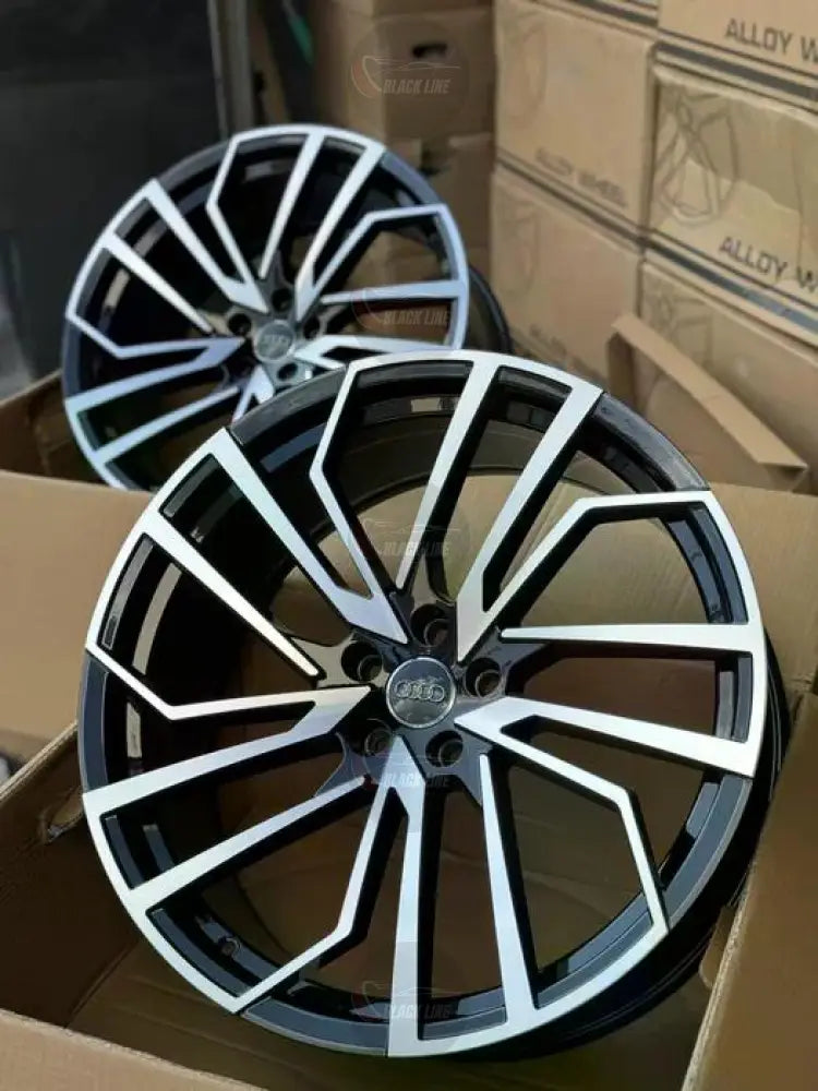 Llantas Deportivas Estilo Volkswagen con Diseño Turbina Multirradio – Negro y Plata