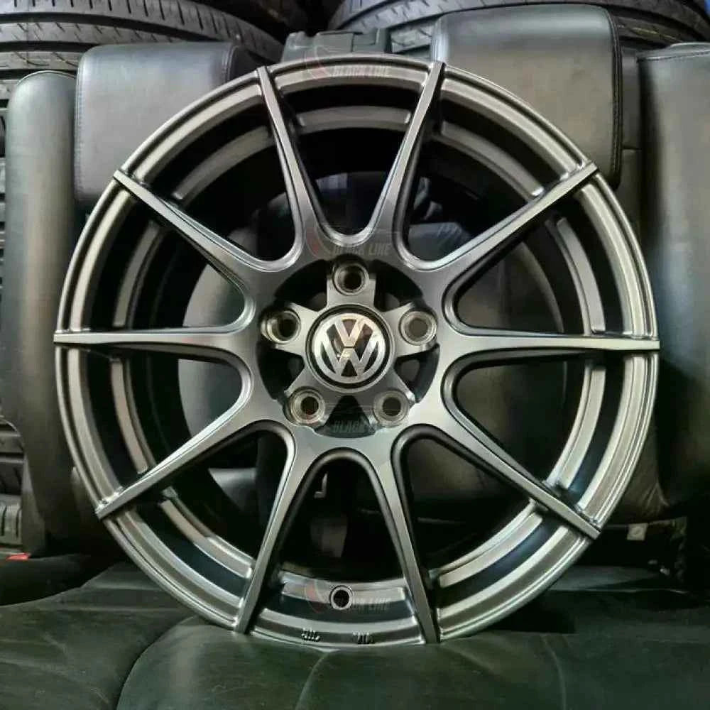 Llantas Deportivas Estilo Volkswagen de Cinco Radios Dobles – Gris Grafito