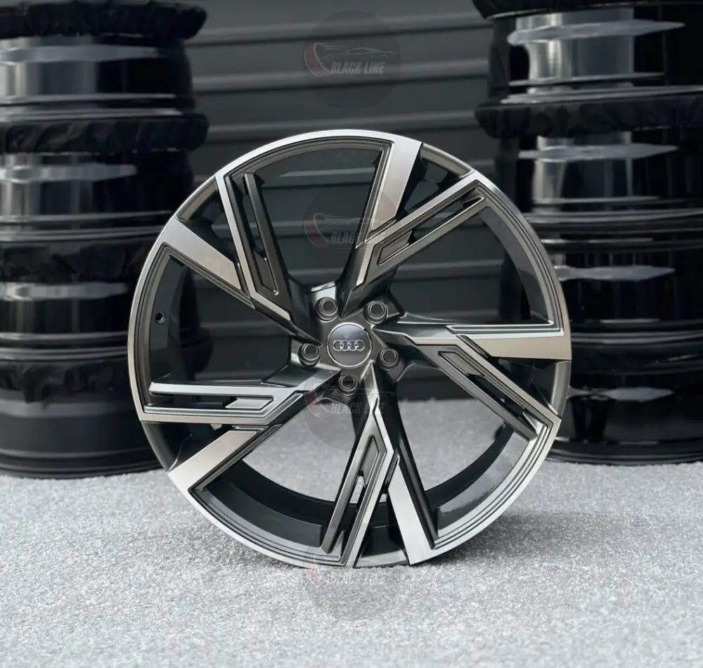 Llantas Deportivas Estilo Volkswagen de Cinco Radios Turbina – Gris Grafito