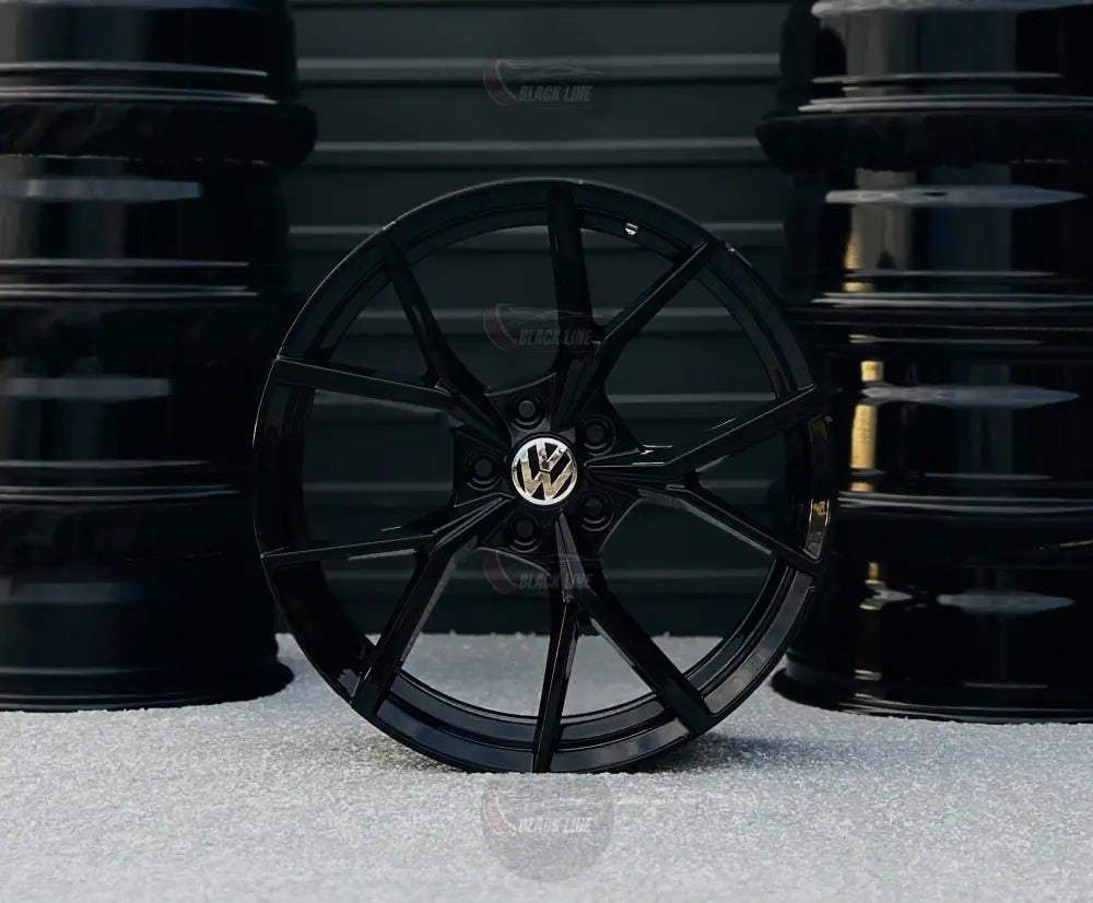 Llantas Deportivas Estilo Volkswagen de Diez Radios – Negro