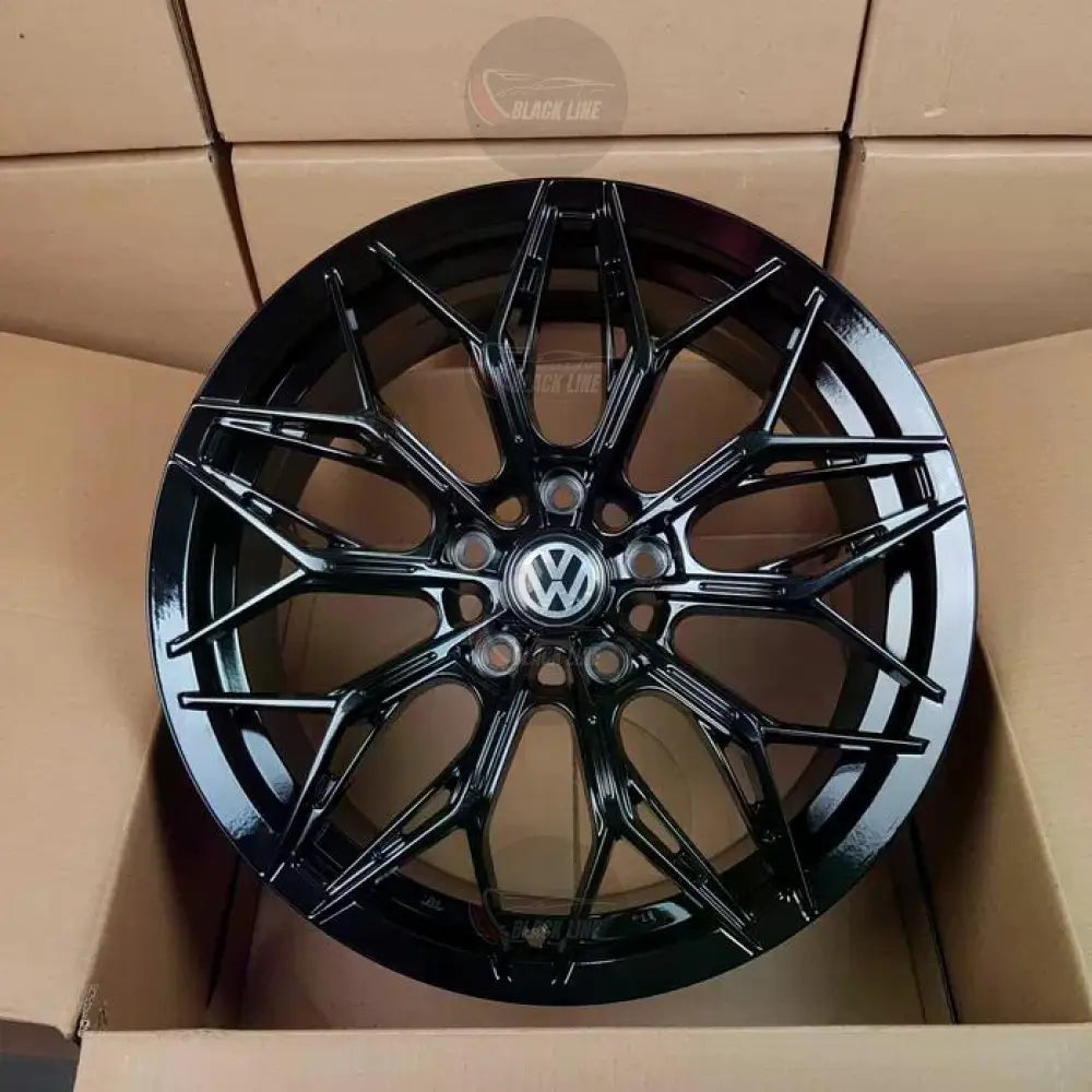Llantas Deportivas Estilo Volkswagen Multirradio Ramificado – Negro