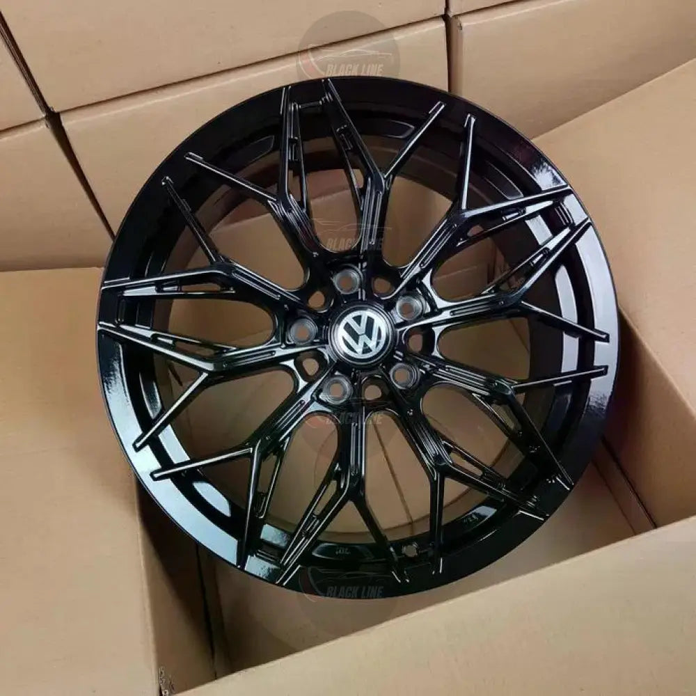 Llantas Deportivas Estilo Volkswagen Multirradio Ramificado – Negro