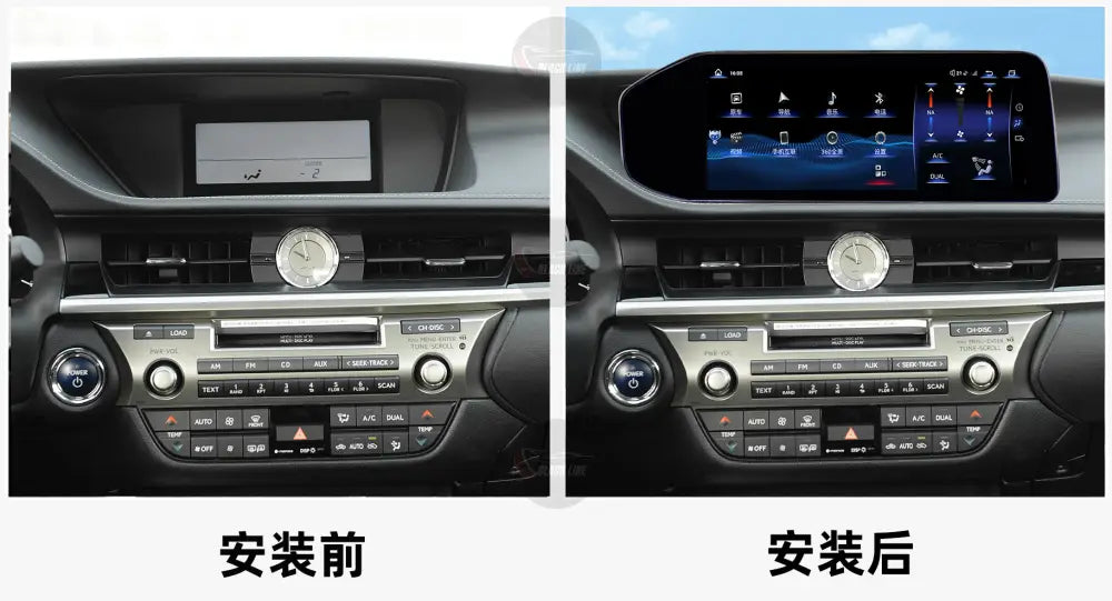 Pantalla Linux para Lexus 2011–2013 ES equipo básico – 10,25″ / 12,3″