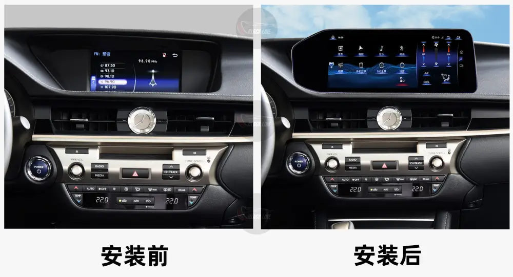 Pantalla Linux para Lexus 2014–2017 ES versión superior (mando joystick original) – 10,25″ / 12,3″