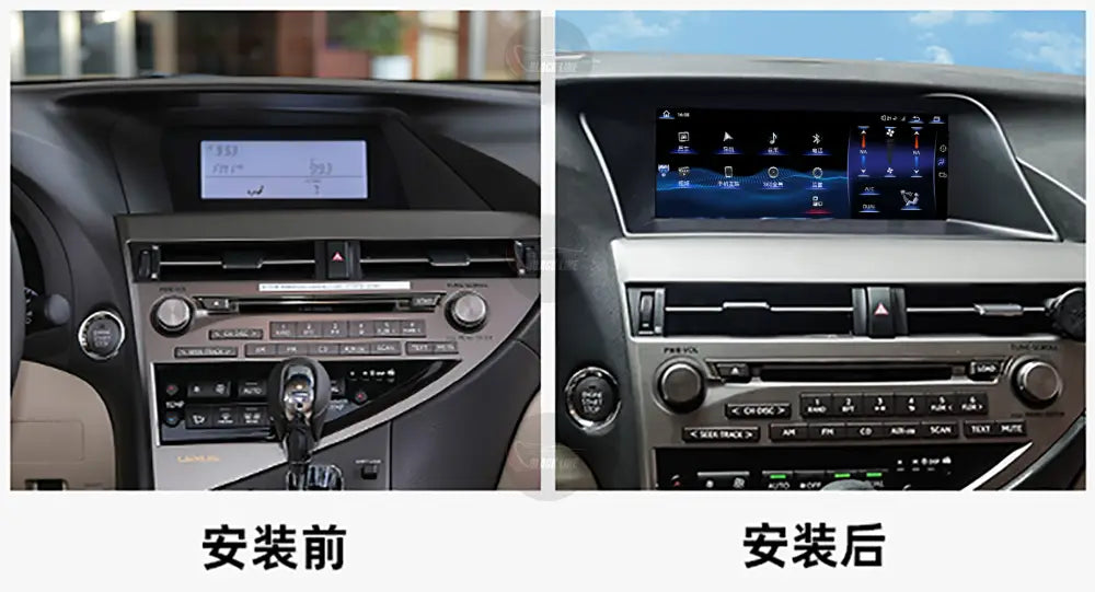 Pantalla Linux para Lexus 2009–2012 RX270 equipo básico sin pantalla de origen – 10,25″ / 12,3″
