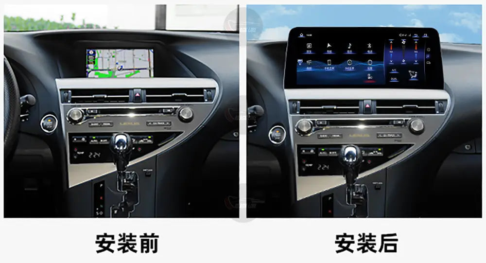 Pantalla Linux para Lexus 2009–2012 RX270 equipo superior Classic – 10,25″ / 12,3″