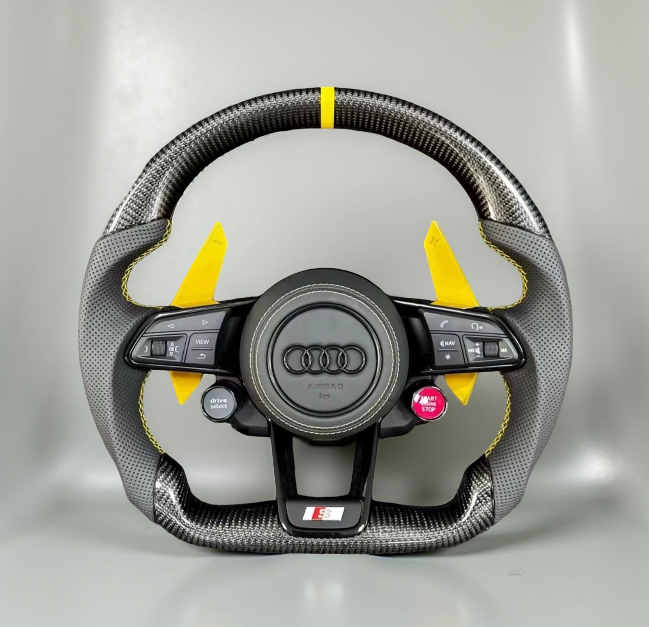 Volante Audi S line – Fibra de Carbono