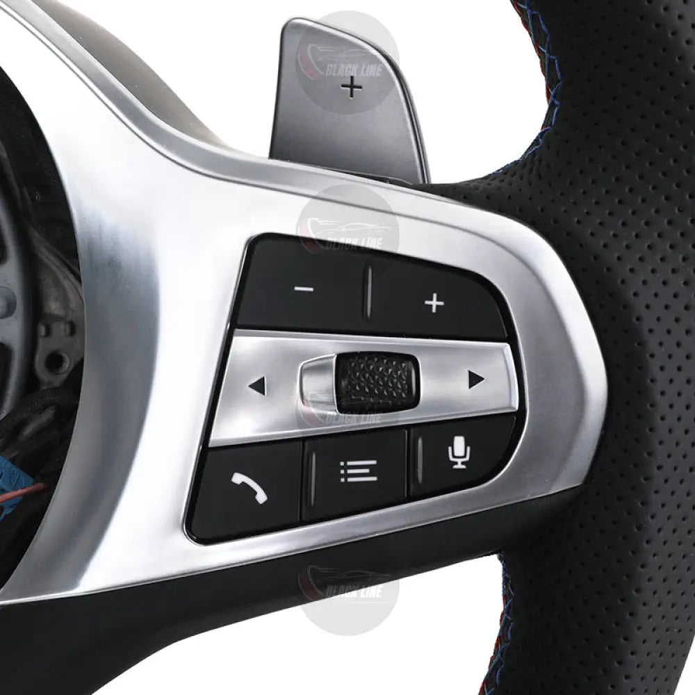 Volante BMW M Carbono Brillante | Cuero Perforado y Levas