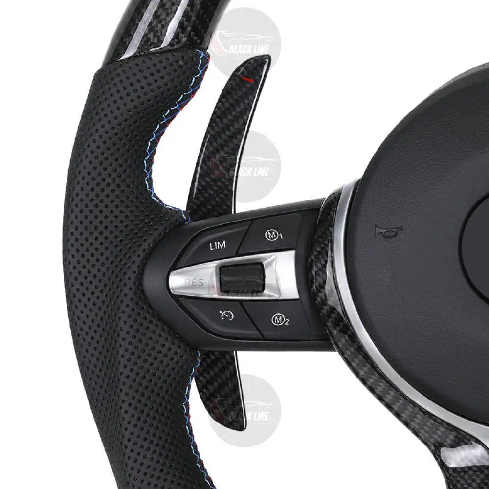 Volante BMW M Performance en Fibra de Carbono y Alcantara con Race Display Levas y Botones M1/M2