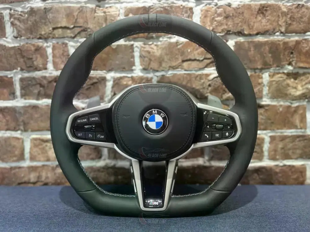 Volante BMW M Sport en Cuero Negro con Levas Multifunción y Costuras M