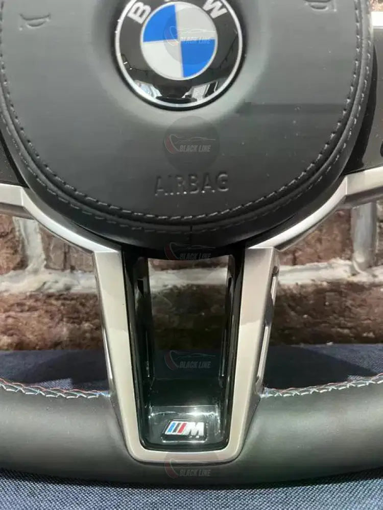 Volante BMW M Sport en Cuero Negro con Levas Multifunción y Costuras M