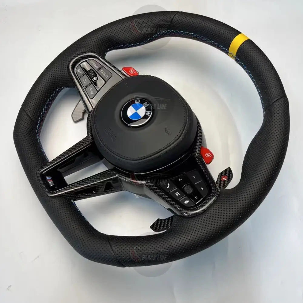 Volante Deportivo BMW M Performance en Fibra de Carbono Cuero Perforado y M1/M2