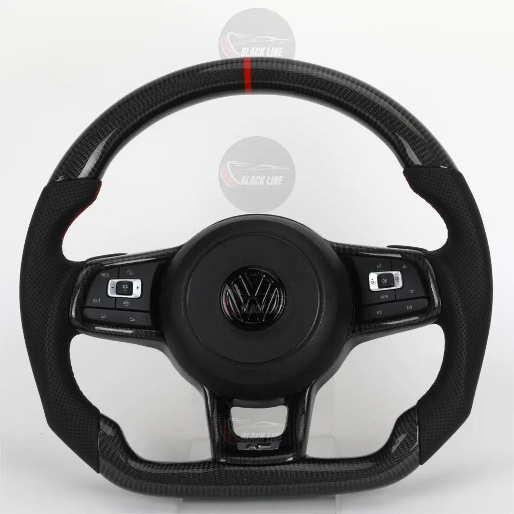 Volante Volkswagen R en Carbono y Alcantara | Levas + Multifunción