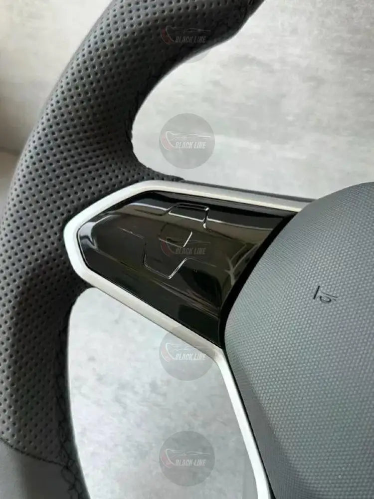 Volante Volkswagen R-Line en Cuero Negro Perforado con Multifunción Detalles R y Acabado Negro Brillante